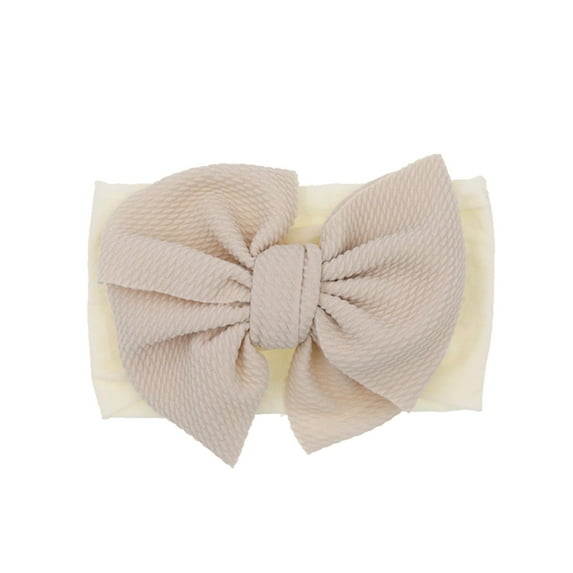 XEGLSBU Hair Bows for Girls 8-12 Blue Toddler Baby Boys Girls Stretch Solid Knotted Hairband Headwear Headband Baby Girl Bows Clips 3-Beige One Size