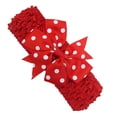 thumbnail image 1 of XEGLSBU Hair Bows for Girls Baby Blue Toddler Baby Girls Flower Headband Floral Prints Bowknot Elastic Hair Band for Hair Bows for Girls 8-12 Navy Red2 One Size, 1 of 2