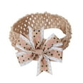 thumbnail image 1 of XEGLSBU Hair Bows for Girls 6-12 Toddler Baby Girls Headband Dot Prints Bowknot Elastic Hair Band for Baby Girl Bows Clips 4inch Coffee One Size, 1 of 2