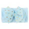 thumbnail image 1 of XEGLSBU Hair Bows for Girls Clip 1PC Baby Girls Dotted Bow Headband Stretch Hairband Headwear Baby Girl Bows and Headbands Big Blue One Size, 1 of 3