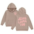 thumbnail image 1 of XEGLSBU Hoodies for Girls 12-14 Girls Hoodies & Sweatshirts For Toddler To Big Kids Hoodie Letter Long Sleeve Pocket Hoodie Jacket 2-Khaki Size 10-11 Years, 1 of 4
