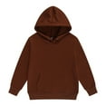 thumbnail image 1 of XEGLSBU Hoodies for Girls 14-16 Boys Girls And Toddlers' Pullover Hoodie Sweatshirts Coffee Size 6-7 Years, 1 of 4