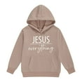 thumbnail image 1 of XEGLSBU Hoodies for Girls 14-16 Boys Girls And Toddlers' Pullover Hoodie Sweatshirts b-Khaki Size 8-9 Years, 1 of 4