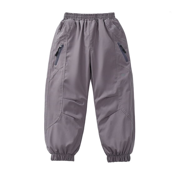 XEGLSBU Kid's Waterproof Ski Pants for Boys & Girls - Warm Insulated Snowpants for Skiing & Ice Skating a-Light Purple Size 12-13 Years