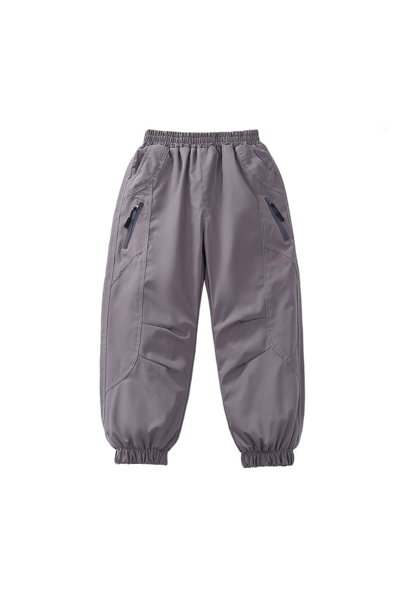 Kid's Waterproof Ski Pants for Boys & Girls - Warm Insulated Snowpants for Skiing & Ice Skating a-Light Purple Size 2-3 Years