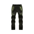 thumbnail image 1 of XEGLSBU Kids Winter Sports Pants with Reflective Details - Safe for Evening Ice Skating Army Green Size 5-6 Years, 1 of 2
