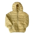 thumbnail image 1 of XEGLSBU Little Boys Girls Kids Down Coat Lightweight Jacket Hooded Zipper Fashion Winter Windproof Outwear Boys Jackets Size 10-12 Youth Yellow Size 11-12 Years, 1 of 3