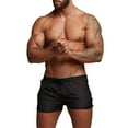 thumbnail image 1 of XEGLSBU Mens Swim Trunks 5 Inch Mesh Men Fashion Zipper Solid Color Beach Work Casual Men Short Trouser Shorts Pants Black Size M, 1 of 5