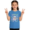 thumbnail image 1 of XEGLSBU Shirts for Girls 14-15 Kids Graphic Print Short Sleeve T Shirt Casual Comfortable Tee for Girls Boys Daily Wear Light Blue Size 8-9 Years, 1 of 6