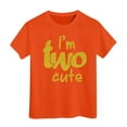 thumbnail image 1 of XEGLSBU Shirts for Girls 2nd Birthday Outfits for Toddler Girls Im Two Cute Shirt Girl 2 Years Old Second Birthday Orange Size 12-13 Years, 1 of 4