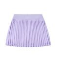 thumbnail image 1 of XEGLSBU Skirts for Girls 7-8 Jean Children's Summer Clothing for Girls Solid Color Athletic Skirt Tennis Skirt Kids Casual Versatile Pleated Skirt Pants for Ages 5 14 Purple Size 150, 1 of 9