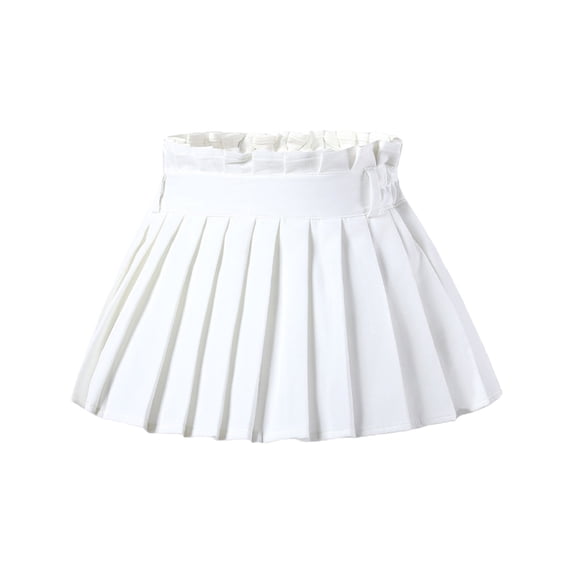 XEGLSBU Skirts for Girls 10-12 Trendy Girls Dress Summer Fashion dress Casual Dress Tutu Mesh Skirt Outwear White Size 6-7 Years