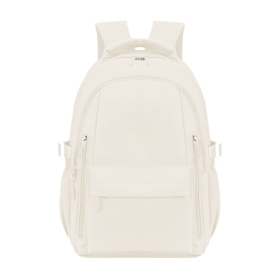 XEGLSBU Students Backpack School Bag for Student and Student Lightweight Durable Student Bookbag with Comfortable Shoulder Straps White