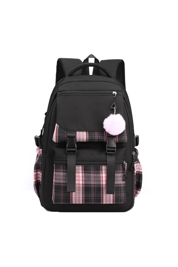 Students School Backpack Lightweight Large Capacity Bookbag with Padded Back for Student Elementary School Black