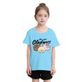 thumbnail image 1 of XEGLSBU T Shirts for Girls 12-14 Baggy Kid Girls Cute Print Graphic Round Neck Short Sleeve Tee Summer Casual T Shirt Blue Size 9-10 Years, 1 of 4