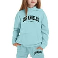 thumbnail image 1 of XEGLSBU Toddler Girl Outfits 3T Denim Girls Outfits Hoodies Letter Print Sweatshirt Stylish and Comfortable Everyday Wear Toddler Girl Outfits 4T Summer Sky Blue Size 11-12 Years, 1 of 4