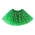 thumbnail image 1 of XEGLSBU Toddler Tutu Skirt Turkey Children's Dot Half Body Skirt for Girls Dance Dress with Golden Polka Dots Puffy Skirt Green One Size, 1 of 2