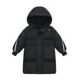 thumbnail image 1 of XEGLSBU Winter Coats for Girls Girls Winter Jacket Thickened Warm Down Coat with Fashionable Outerwear for Cold Weather 5T Girls Winter Coat Black-C Size 9-10 Years, 1 of 6