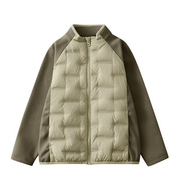 XEGLSBU Winter Jackets for Girls Lightweight Down Outerwear for Kids for Daily Wear and Outdoor Activities Teen Boys Winter Down Coats Size 16-18 Green Size 5-6 Years