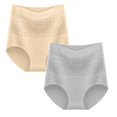 thumbnail image 1 of XEGLSBU Women Panties High Waisted Lift Underpants Comfortable Full Coverage Underwear Soft Stretch for Lady 2 PCS Size XL, 1 of 4