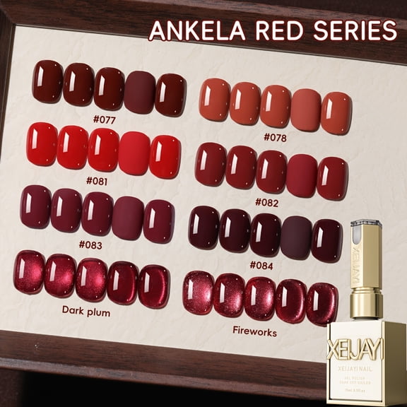 XEIJAYI 15ml  8Colors Set Solid color and Cat Eye Nail Designs- Bright Nail Art With Alcohol-Free/LED Soak-Off Gel For Salon & DIY, Japanese-Korean Style Nail Designs, Nail Care, DIY Nail Design,