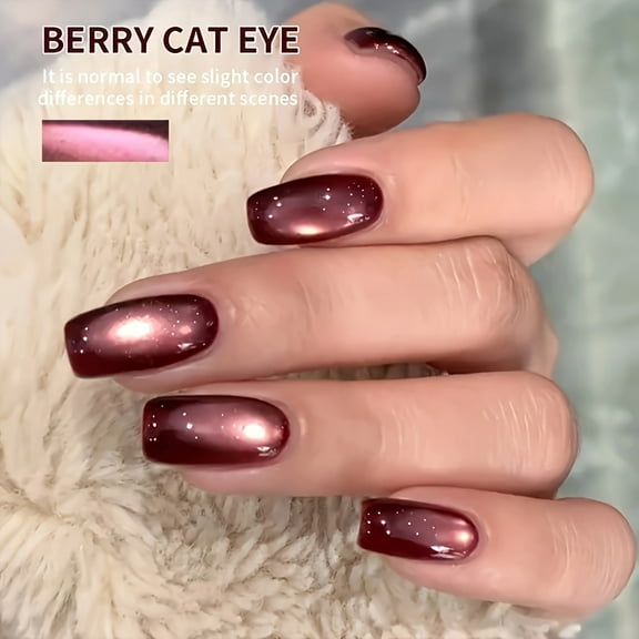 XEIJAYI 15ml Holographic Magnetic Cat Eye Gel Polish - Reflective Shimmer Nail Art With Alcohol-Free/LED Soak-Off Gel For Salon & DIY, Japanese-Korean Style Nail Designs, Nail Care, DIY Nail Design,