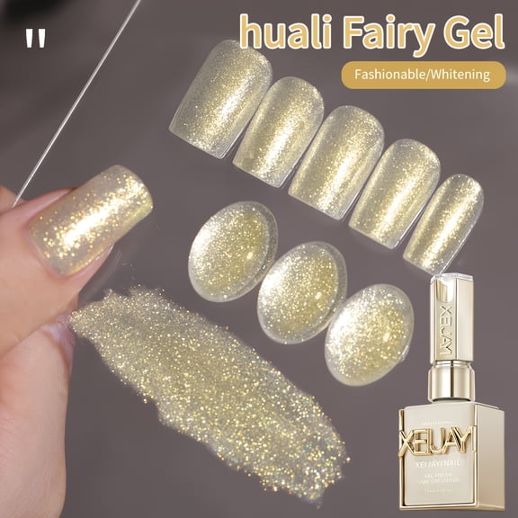 XEIJAYI 15ml  Pastel Glitter Nail Designs- Bright Nail Art With Alcohol-Free/LED Soak-Off Gel For Salon & DIY, Japanese-Korean Style Nail Designs, Nail Care, DIY Nail Design,