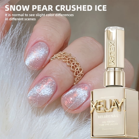 XEIJAYI 15ml Pastel Glitter Nail Designs- Bright Nail Art With Alcohol-Free/LED Soak-Off Gel For Salon & DIY, Japanese-Korean Style Nail Designs, Nail Care, DIY Nail Design,