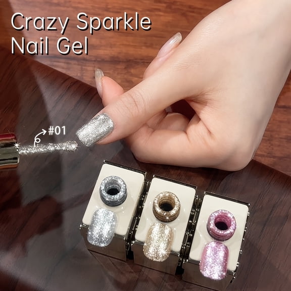 XEIJAYI 15ml  Pastel Glitter Nail Designs- Bright Nail Art With Alcohol-Free/LED Soak-Off Gel For Salon & DIY, Japanese-Korean Style Nail Designs, Nail Care, DIY Nail Design,