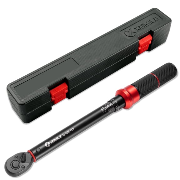 XEIMILE 3/8-Inch Drive Click Torque Wrench - 10-120 Ft-Lb/13.6-162.6Nm