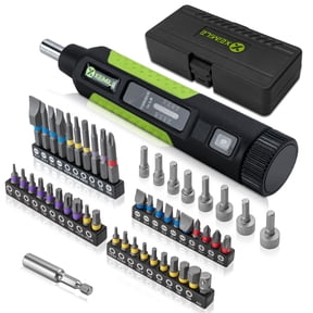 XEIMILE 51Pcs 10-80In-lb Torque Screwdriver,1/4" Drive Wrench Driver Set, Inch Pound Torque Screwdriver with S2 Bits, Extension Bar for Maintenance, Tools, DIY, Bike Repairing and Mounting