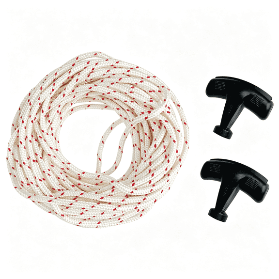 XENAKY 1/8"40Ft Pull Cord Starter Rope 3.0Mm Recoil String for for Chainsaw Trimmer Edger Weed Eater Wacker Leaf Blower Push Mower