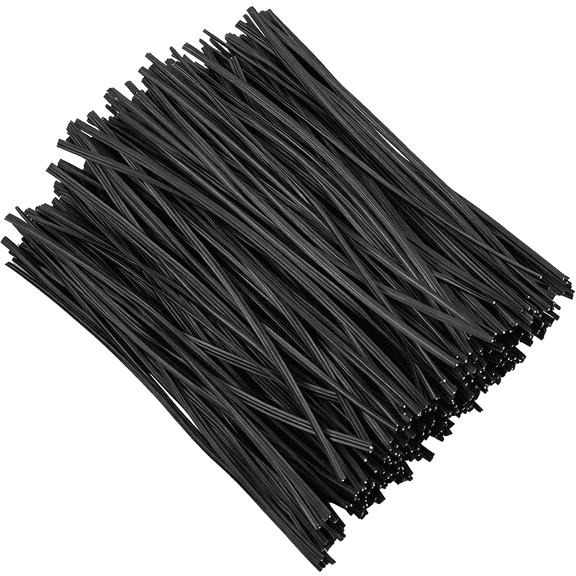 XENAKY 300 Pcs 5 Inches Black Plastic Twist Ties, Cable Ties, for Bags, Gardening Tools, Durable Twist Ties