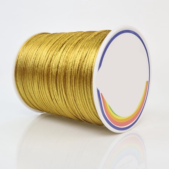 XENAKY 330 Feet Satin Nylon String, 1 Mm Silky Smooth Durable Nylon Cord for Jewelry Making, Bracelets, Beading, Necklaces, Macrame, Kumihimo, Rattail, and Chinese Knot Craft