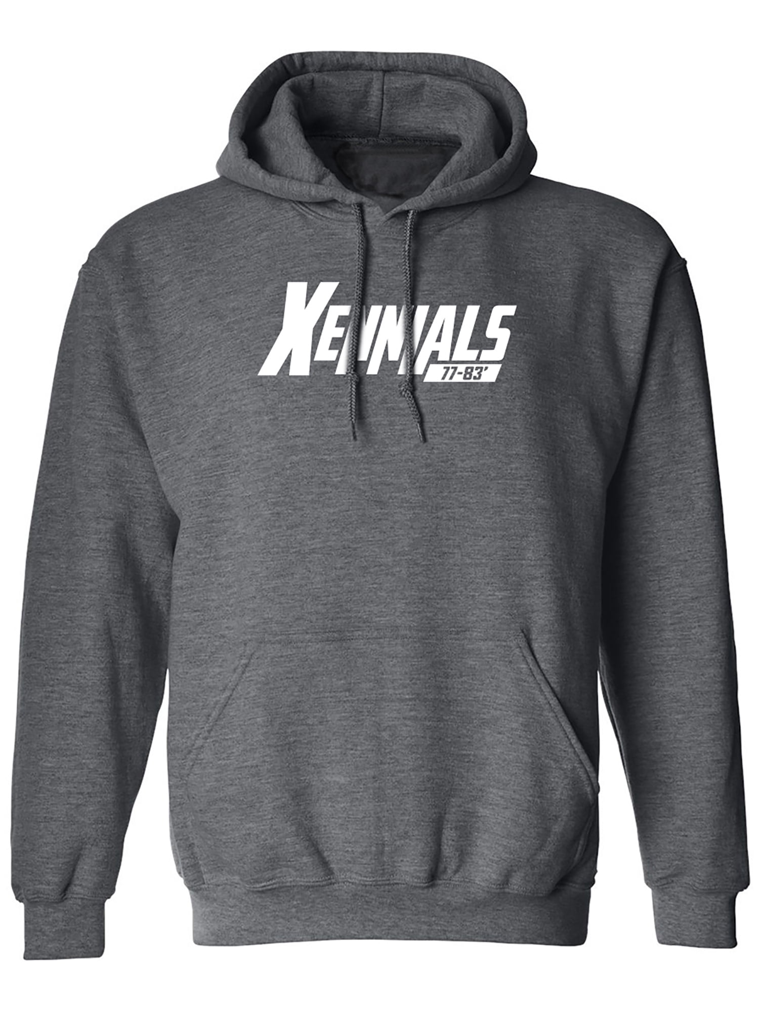 Xennials Hooded Sweatshirt – 50% Cotton 50% Polyester, Double-Lined Hood, Front Pockets