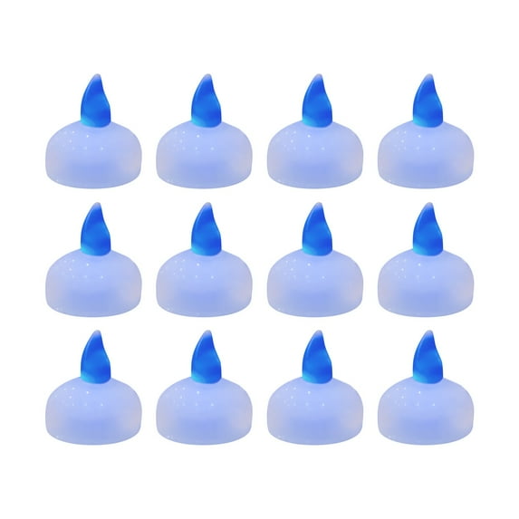 XEOVHV 12 Pieces Flameless Floating Candles,Waterproof LED Tea Lights,Warm White Battery Flickering Water Activated Floating Candles for Holiday Wedding Party Pool Decorations