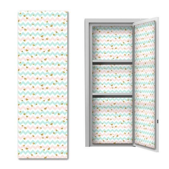 XEOVHV 2 Pcs School Locker Magnetic Wallpaper, 12" x 36" Removable Waterproof Sheet Trimmable Locker Accessories Wall Magnetic Sticker for School Supplies Office Wall Youth Teens