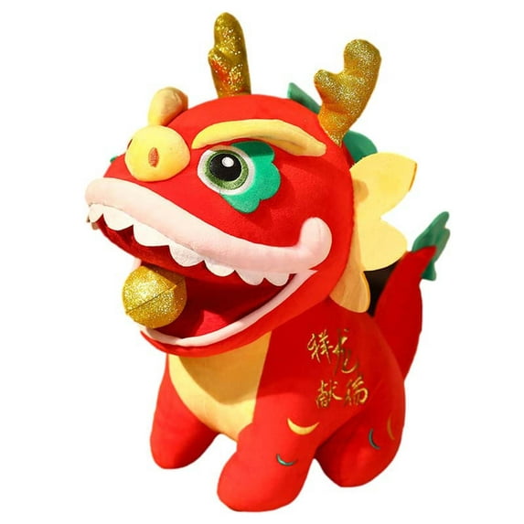 XEOVHV 2024 Chinese New Year Decorations - Dragon Plush Stuffed Animal, Decorations for Year of The Dragon, Lunar New Year (8.7 Inches)