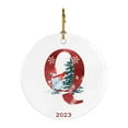 thumbnail image 1 of XEOVHV 26 Letters Christmas Ornaments,Snowman Acrylic Car Ornaments Christmas Tree Round Pendant, DIY Christmas 26 Letters Alphabet Hanging Ornaments for Home Decor, 1 of 9