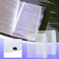 thumbnail image 1 of XEOVHV 2PCS Best Book Light for Reading, Flat Book Light for Reading in Bed at Night, Eye Protection Clear LED Book Full Page Light Illuminator Panel Plate Lamp Board for Night Reading (White), 1 of 7