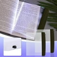 thumbnail image 1 of XEOVHV 2PCS Best Book Light for Reading, Flat Book Light for Reading in Bed at Night, Eye Protection Clear LED Book Full Page Light Illuminator Panel Plate Lamp Board for Night Reading (Black), 1 of 7