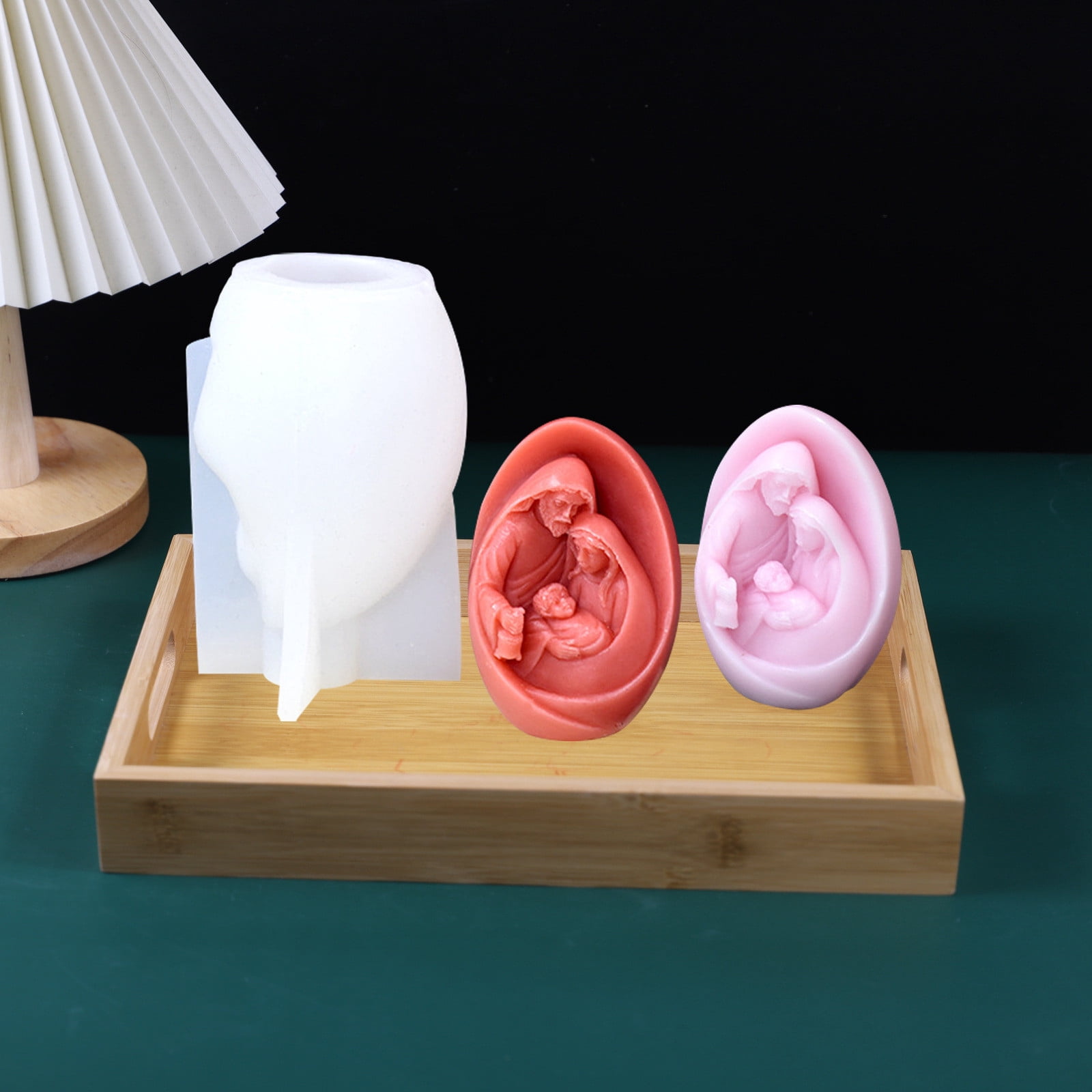 Cestony 3D Owl Silicone Molds (2 Pcs) - For Making Candles, Resin, Chocolate, Soap Crafting