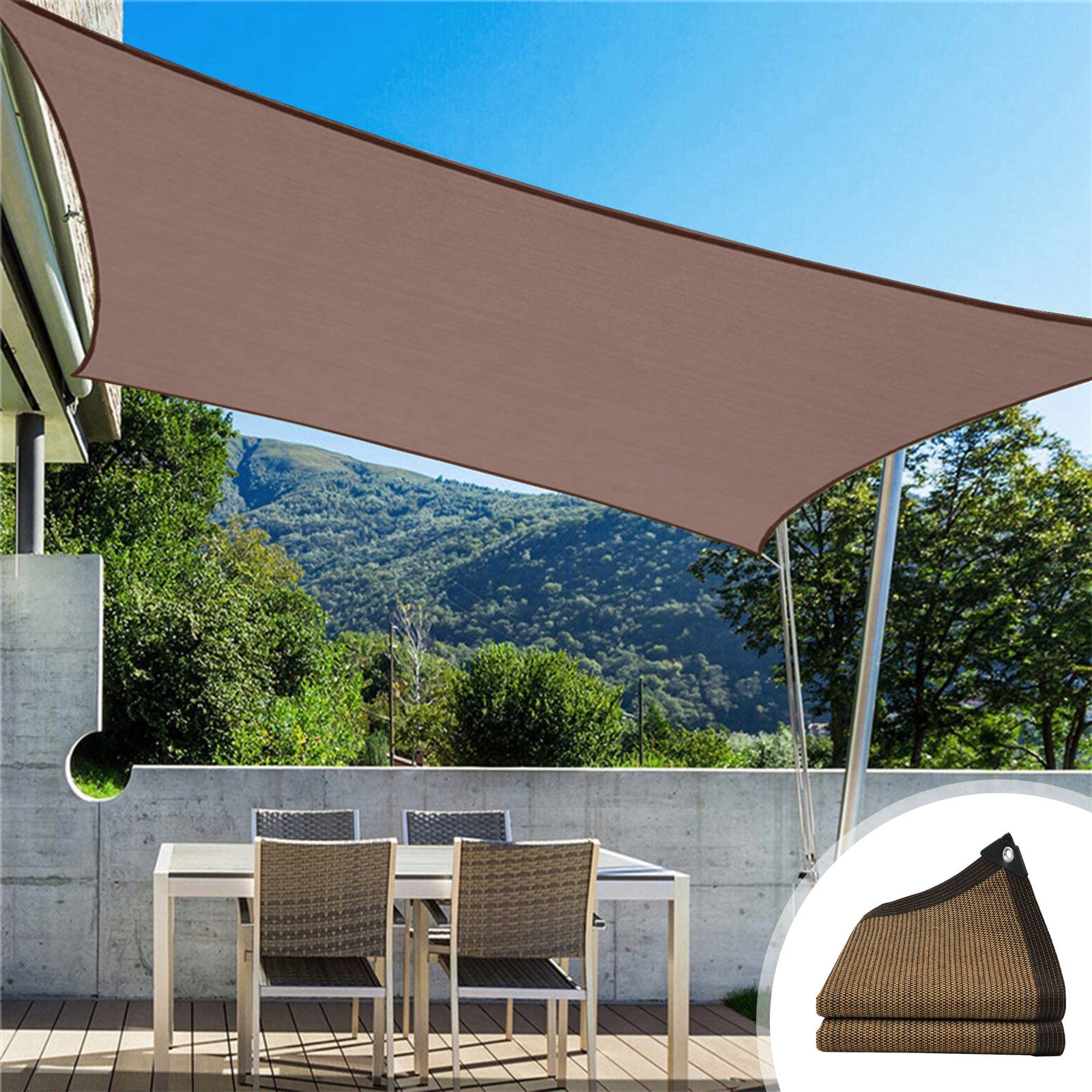 XEOVHV 90 percent Sun Shade Cloth Shade Fabric with Grommets 78x157in Shade