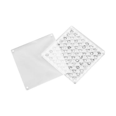 XEOVHV Acrylic Magnetic Seashell Display Box, Seashell Storage Box Display Case Decorative Seashell Starfish Trinket, Small Craft Organizers Container for Bead, Nail, Jewelry (Square,64 Grids)