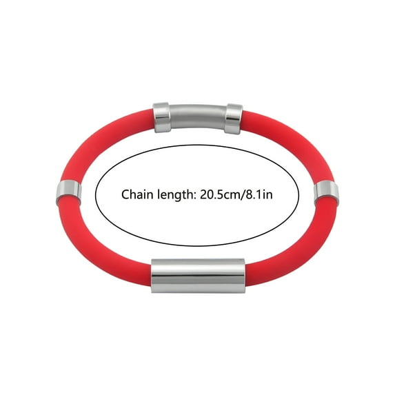 XEOVHV Anti-Static Bracelet Negative Ion Silica Gel Metal Balance Energy Sports Bracelet Summer Promotion