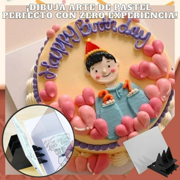 XEOVHV Art Gift Optical Dessert Projector -Tracing Board Copy Pad & Stand, Cake Easy Drawing Mold Sketching Tool Anime Painting Panel Crafts For Kids Adults Baking Lovers