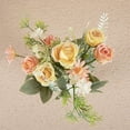 thumbnail image 1 of XEOVHV Artificial Flowers Bouquet Fake Flowers Plants Blue Faux Flower Arrangements for Wedding Home Centerpieces Decor,Artificial Flower Ball for Bridal Bouquets Wedding Centerpieces Decor,Rose Gold, 1 of 8