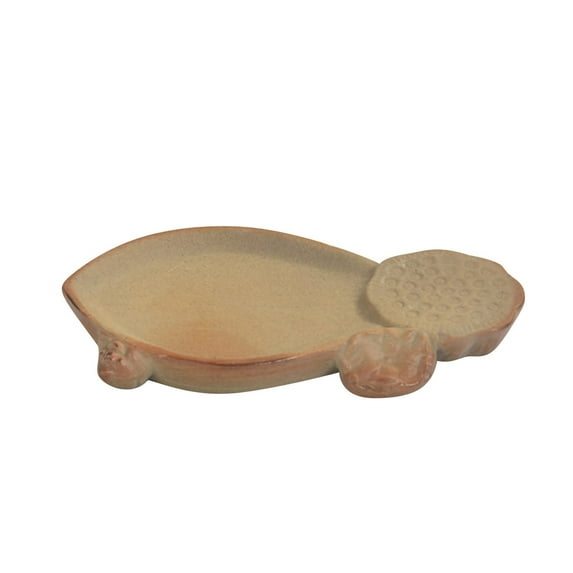 XEOVHV Brazilian Wood Pallet Ceramic Saucer Desk Decorative Plant Tray, Plant Tray Jewelry Tray Elegant Chic Brazilian Wood Plant Tray Ideal for Indoor Decoration