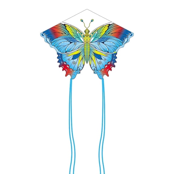 XEOVHV Butterfly Kite for Kids & Adults Easy to Fly, 55" x 28" Large Single Line Kite for The Beach, Easy Flying Kite Comes with 50M String Kite Handle