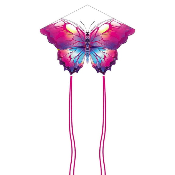 XEOVHV Butterfly Kite for Kids & Adults Easy to Fly, 55" x 28" Large Single Line Kite for The Beach, Easy Flying Kite Comes with 50M String Kite Handle